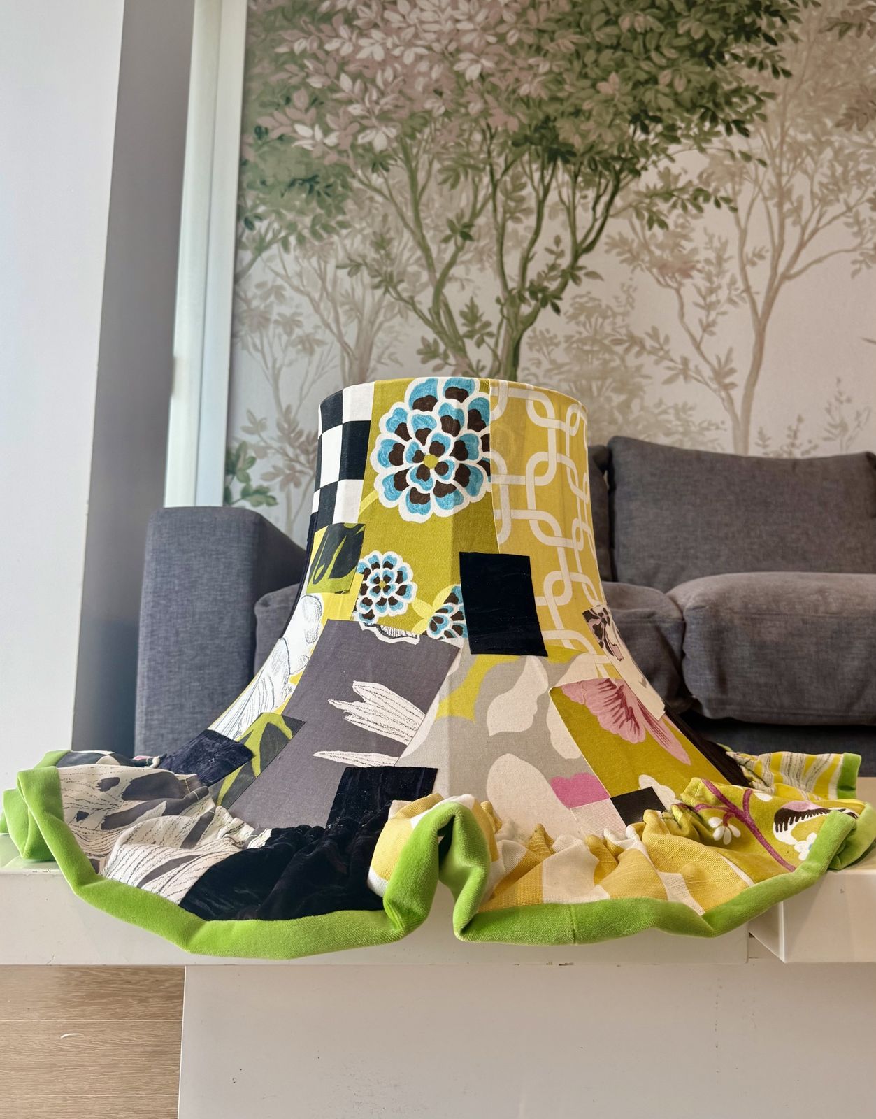 photo for sale Squint Limited | Large Patchwork Coolie Lampshade | Handmade In Uk | Lisa Whatmough