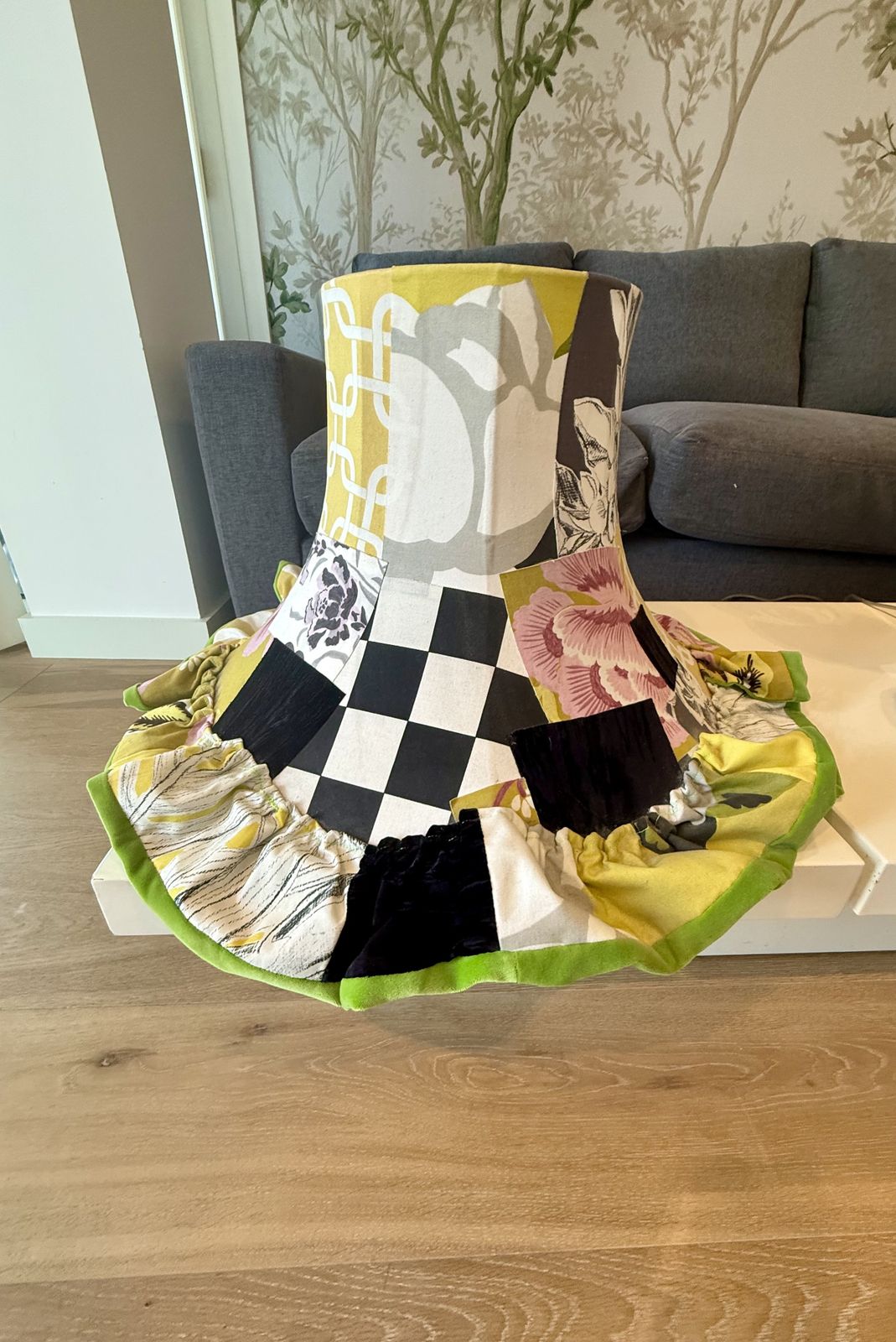 Lighting Squint Limited | Large Patchwork Coolie Lampshade | Handmade In Uk | Lisa Whatmough photo
