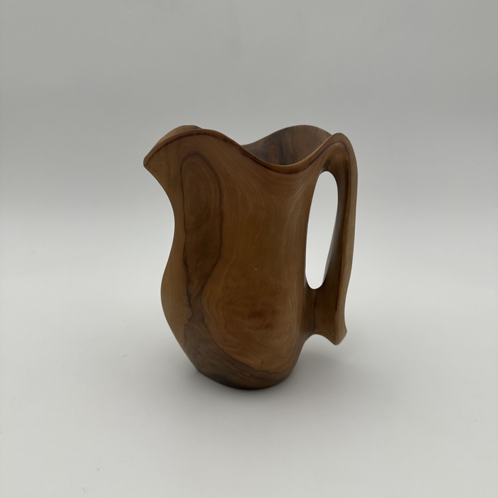 Small Sculptural Free Form Walnut Pitcher, In The Style Of Alexandre Noll, 1950s. photo furniture