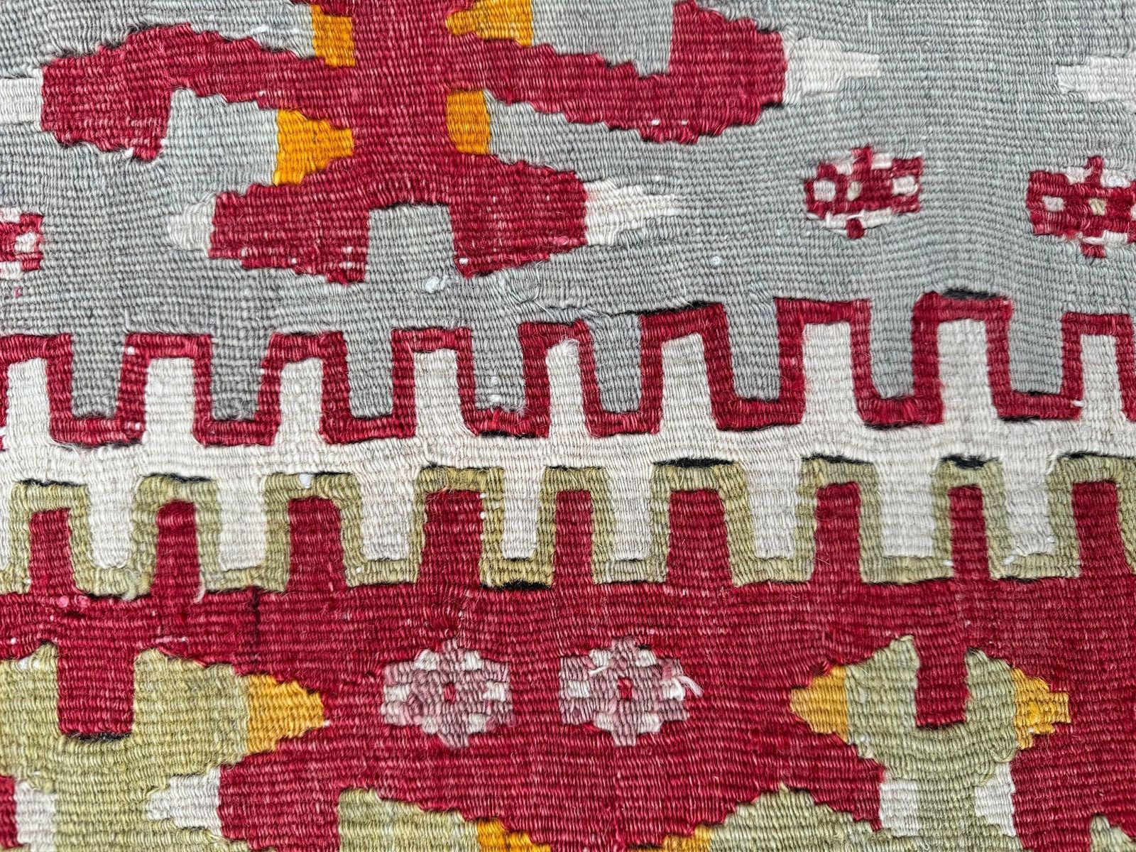 Kilim Beklede Kruk 0,90m x 0,46m x H0,39m photo vintage