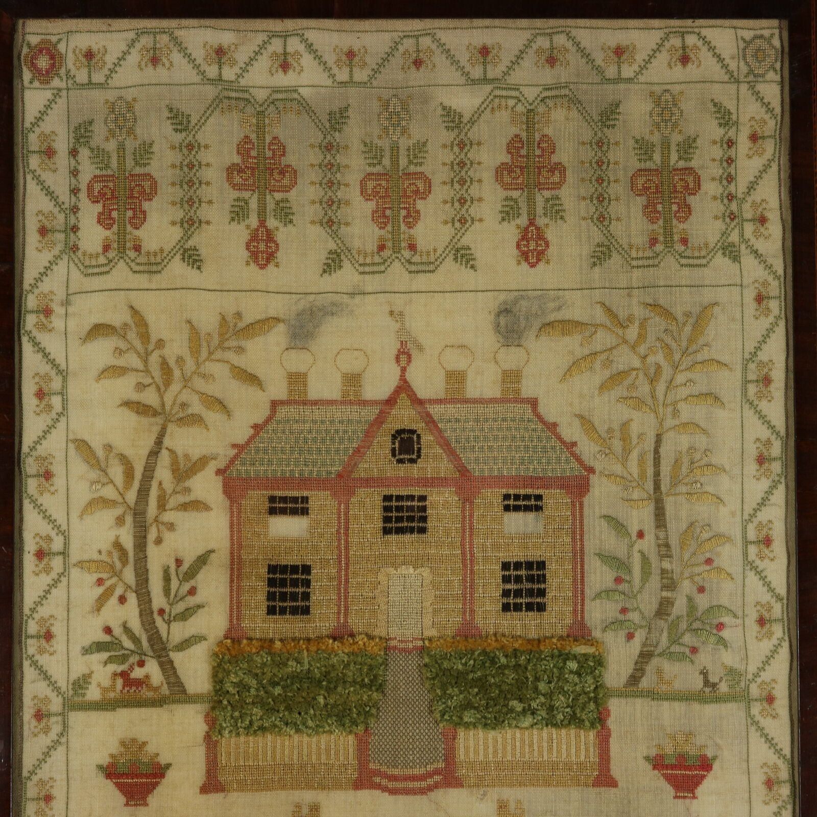 Antiek Schots borduurwerk, 1805, door Eliza McKune photo furniture