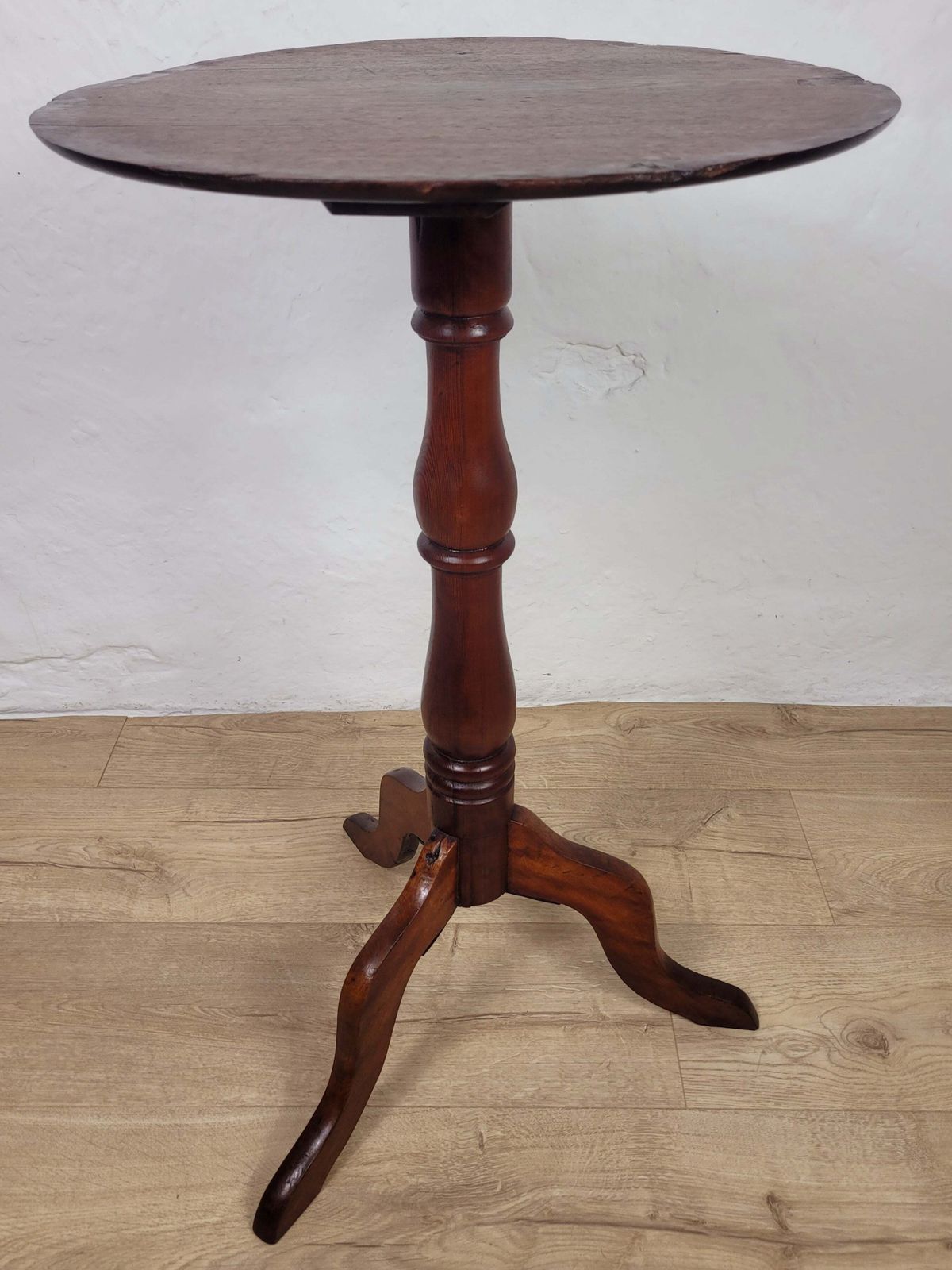 Victorian Tripod Side Table 19thc English Antique Mahogany photo Furniture
