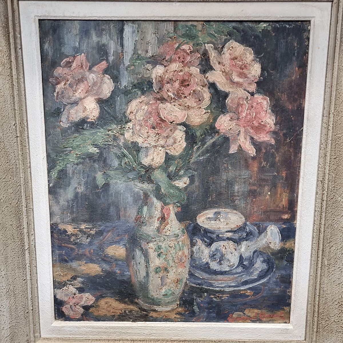 Nature morte par Emmanuel Barcet 1870 1942, vers 1900 photo furniture