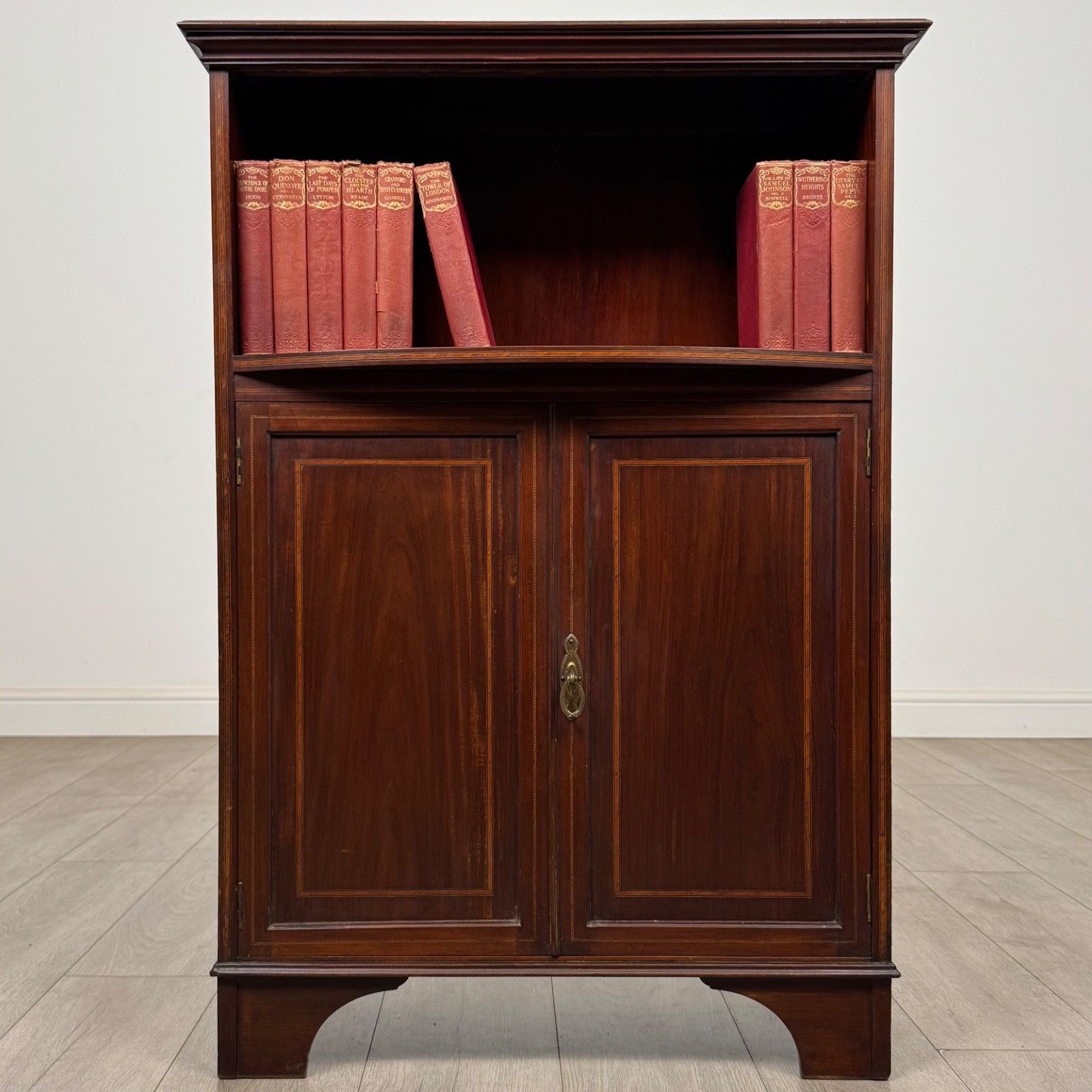 Antique 20th Century Edwardian Cabinet In Mahogany ( Af 5847 )