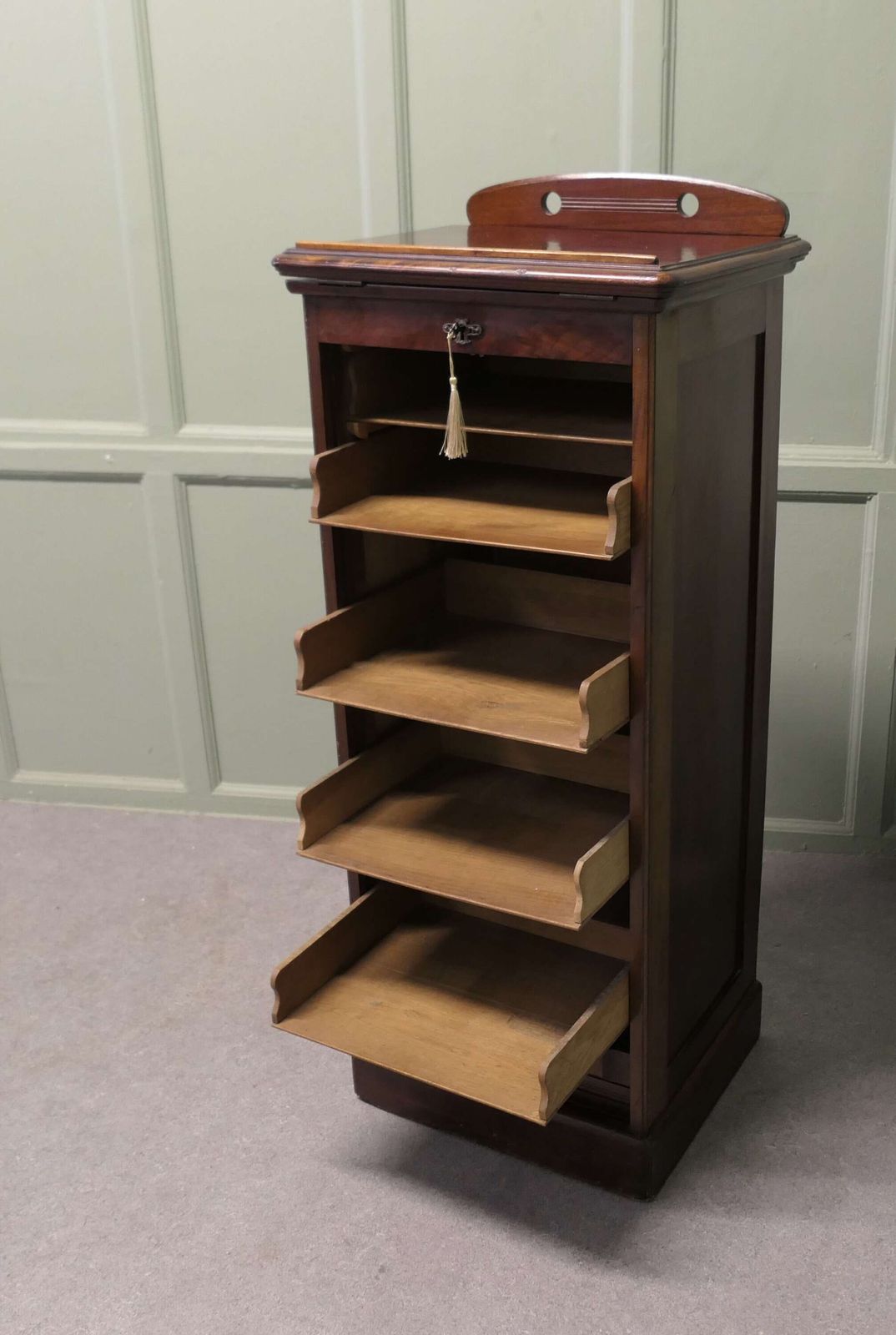 Victorian Pedestal Filing Cabinet, Reception Desk Greeter This Is A Very Versatile Piece photo 1500.0