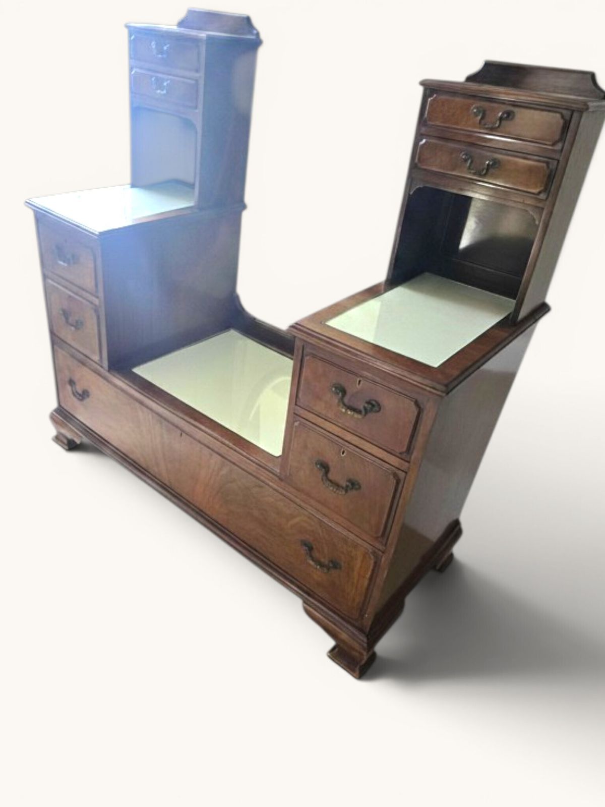 Antique Mahogany Dressing Table With Removable Mirrror photo Furniture