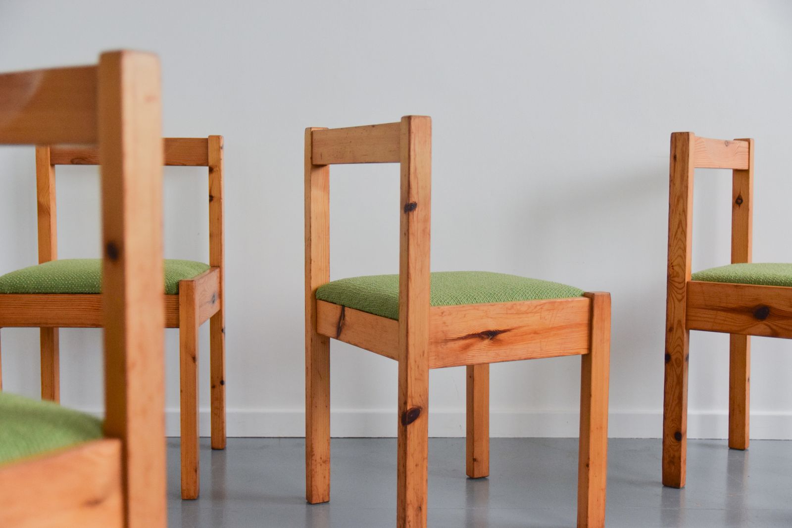 Vintage Set Of Four Pine Dining Chairs By Hamlet Furniture photo vinterior