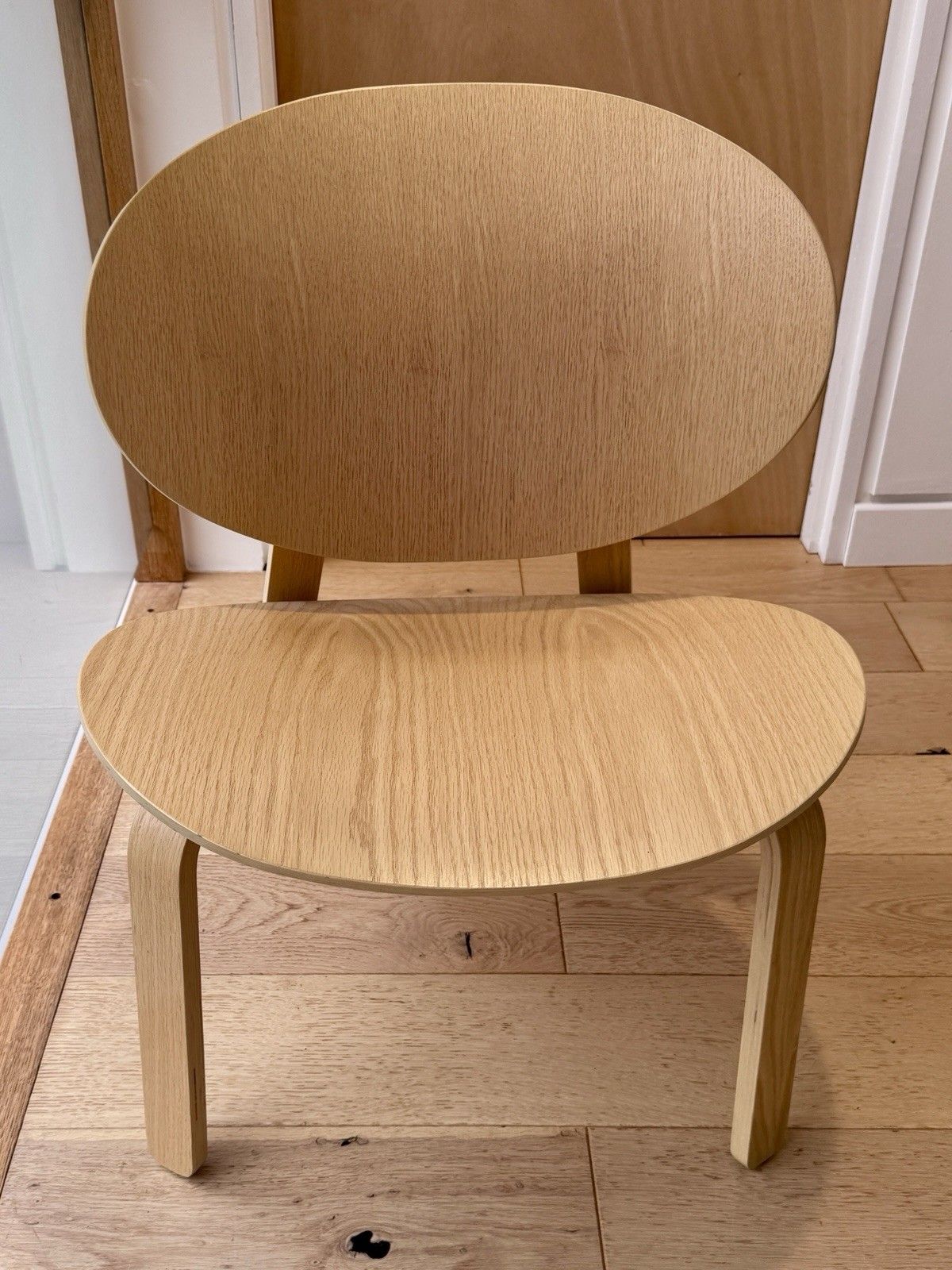 Ikea Fröset Easy Chair, White Stained Oak Veneer Vgc photo for sale