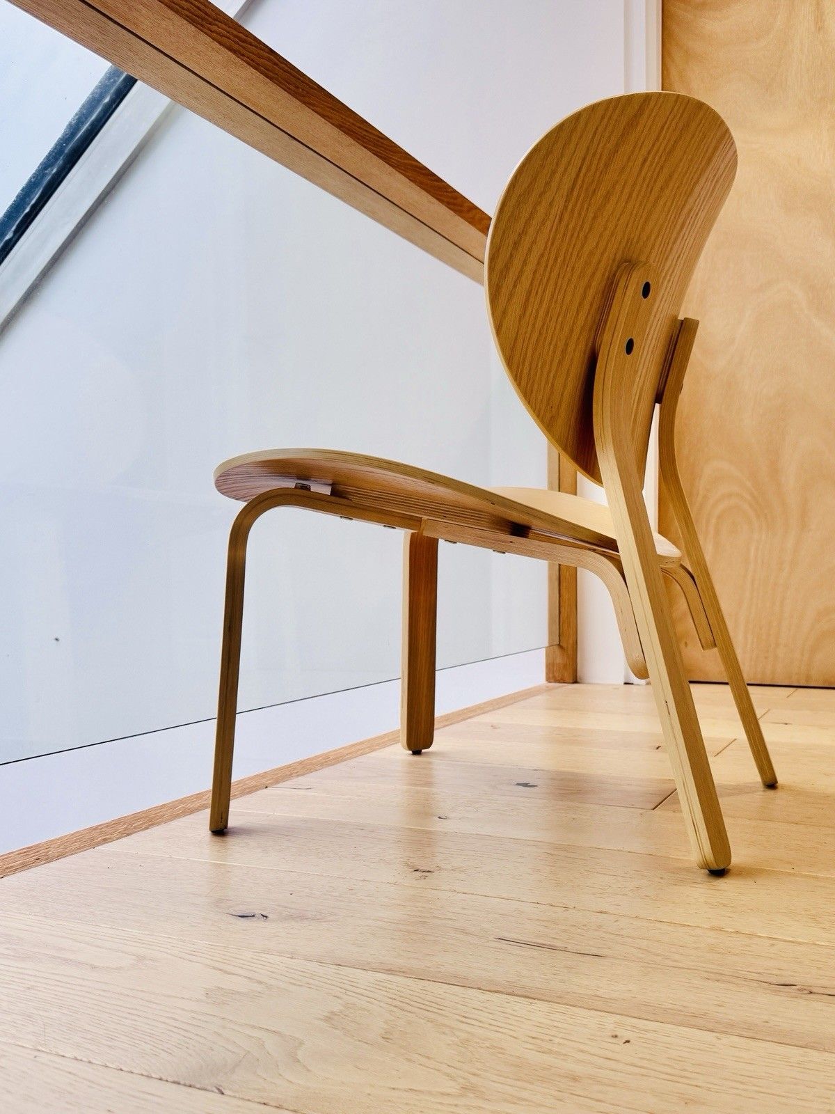 Furniture Ikea Fröset Easy Chair, White Stained Oak Veneer Vgc photo