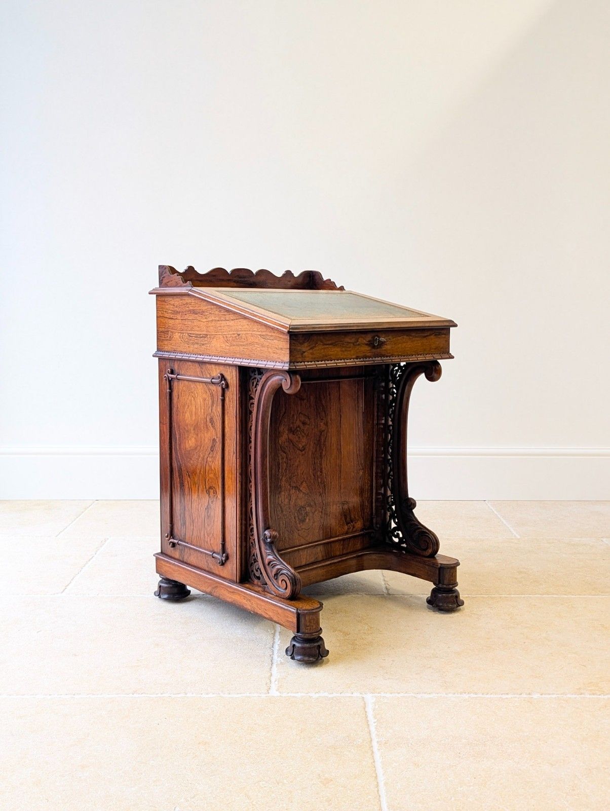 Antique William IV Rosewood Davenport By W&C Wilkinson C.1835 photo vintage