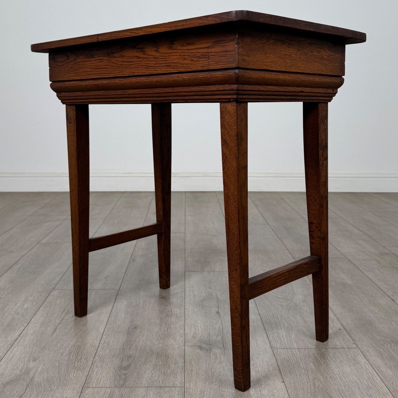 Antique 20th Century Edwardian Side Table In Oak ( Af 5848 ) photo vinterior