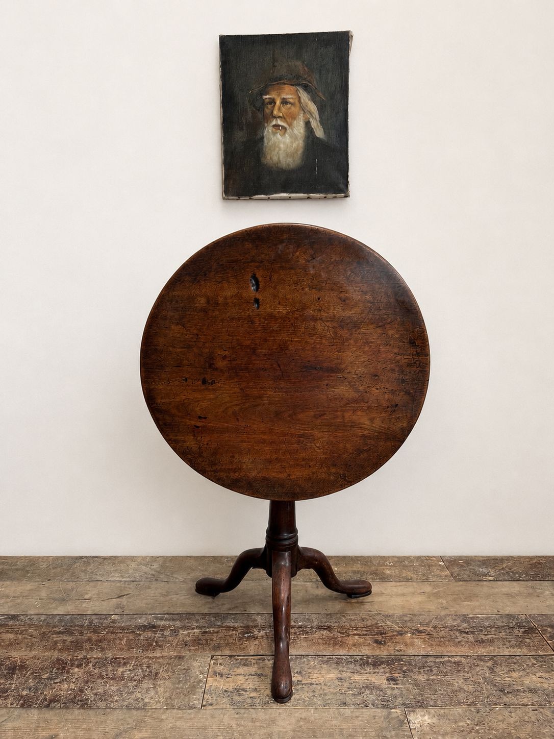 Georgian Antique Mahogany Tilt Top Table photo Furniture