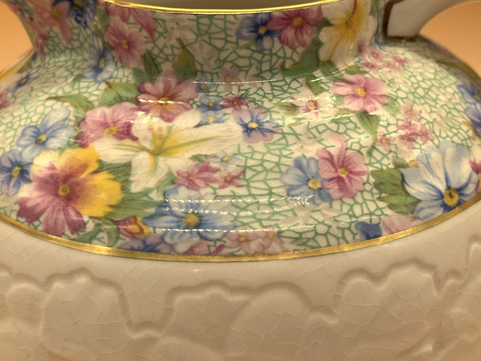 Royal Winton Pottery Marion Chintz Design Globe Jug / Pitcher. 1995. photo buy