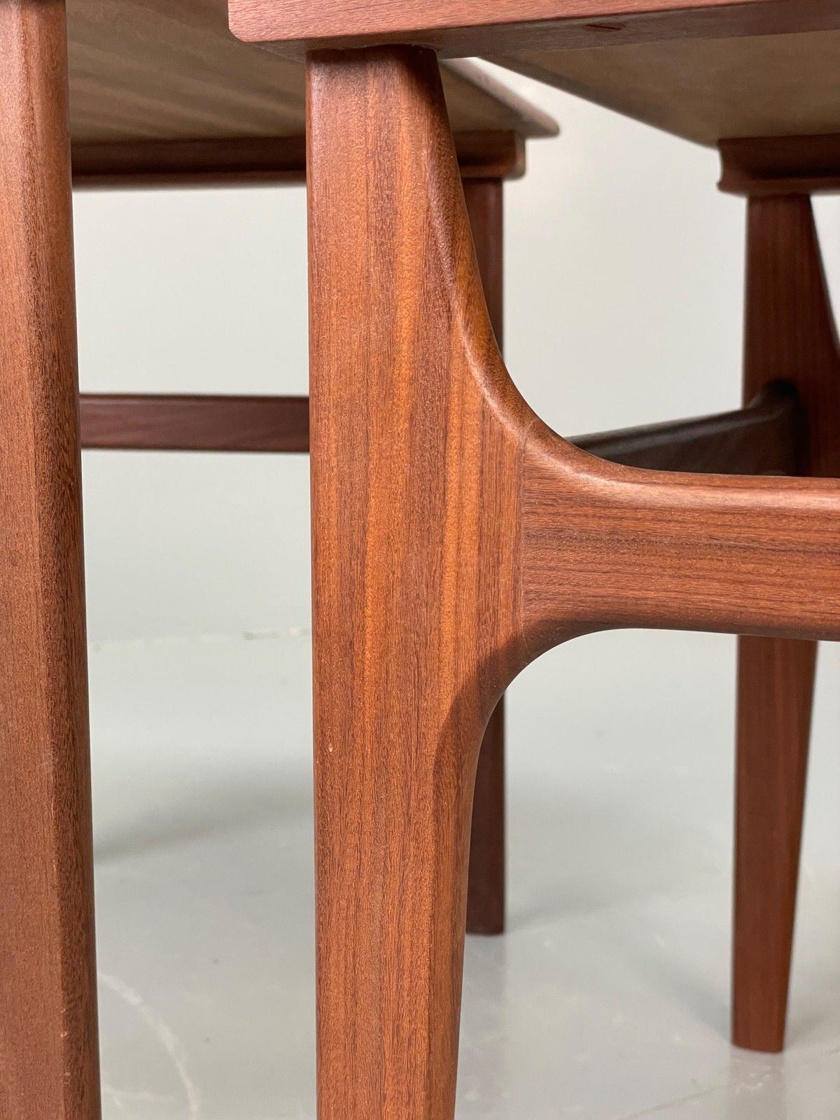 Furniture Vintage Teak Nesting Tables By Poul Hundevad Danish Mid Century Pair Eb12281 photo