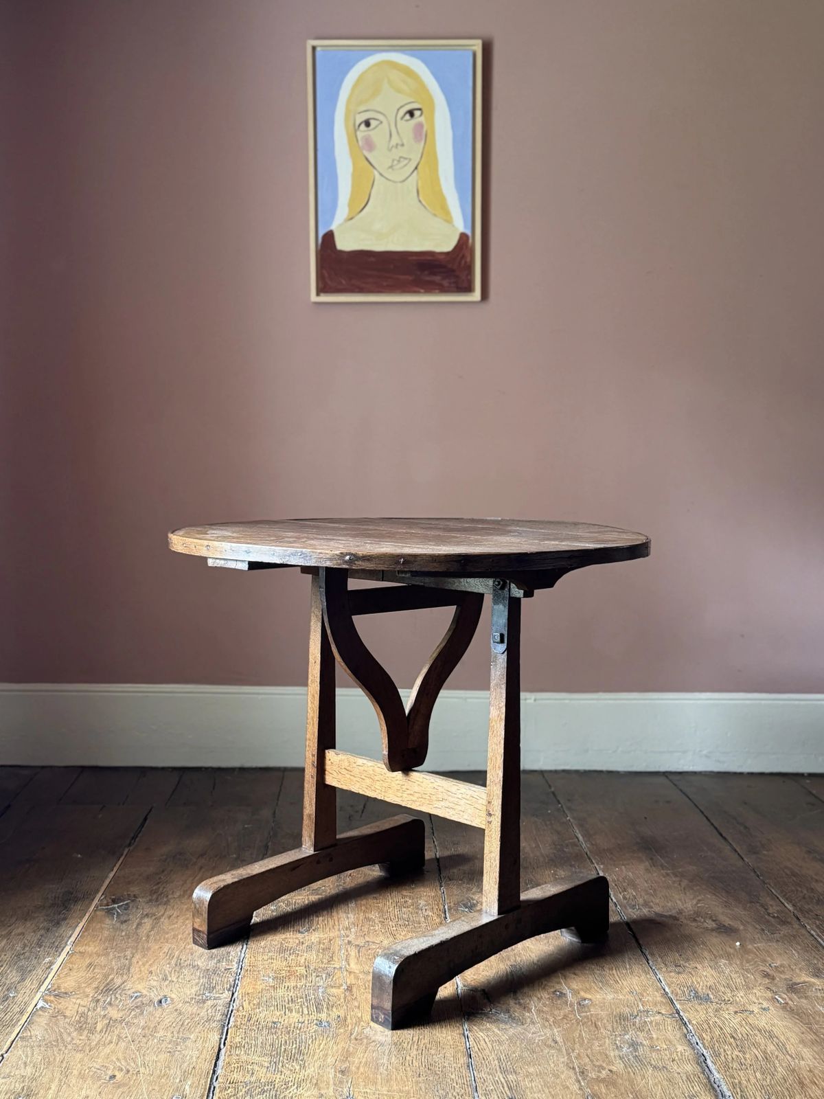 19th Century French Vendange Folding Table