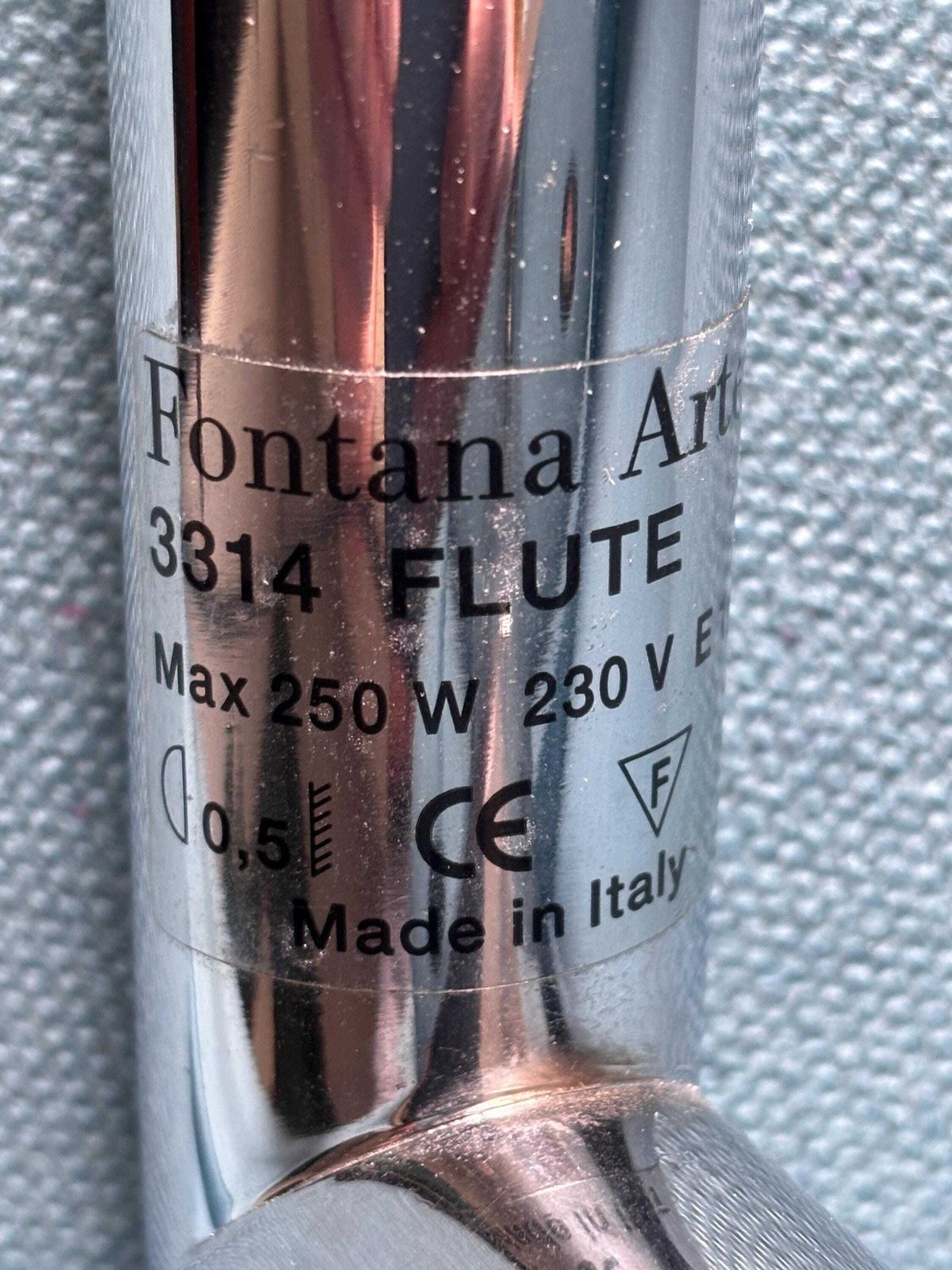 226.0 Fontana Arte Flûte Wall Lamp, 1970s photo