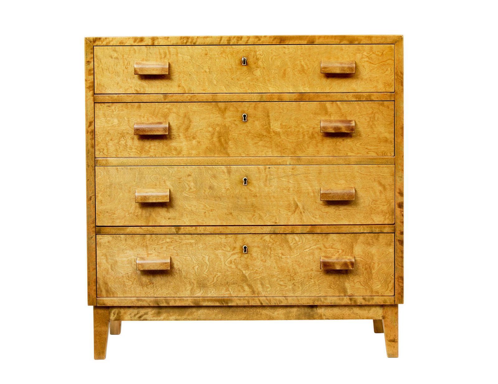 Art Deco Swedish Chest Of Drawers In Birch photo vinterior