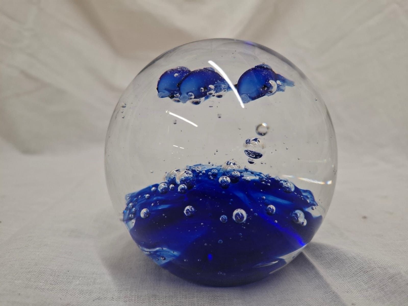Blown Glass Jumping Dolphin Paperweight photo Home Decor