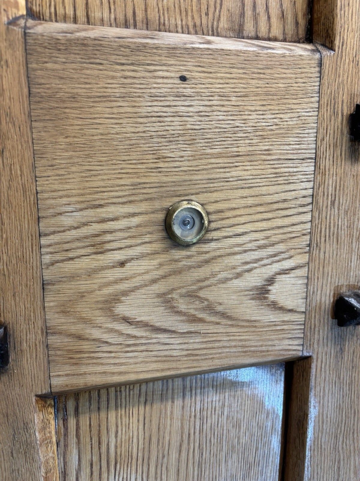 Large Solid Oak Front Door Old Antique Period Reclaimed Glass Cast Iron Refurb photo buy