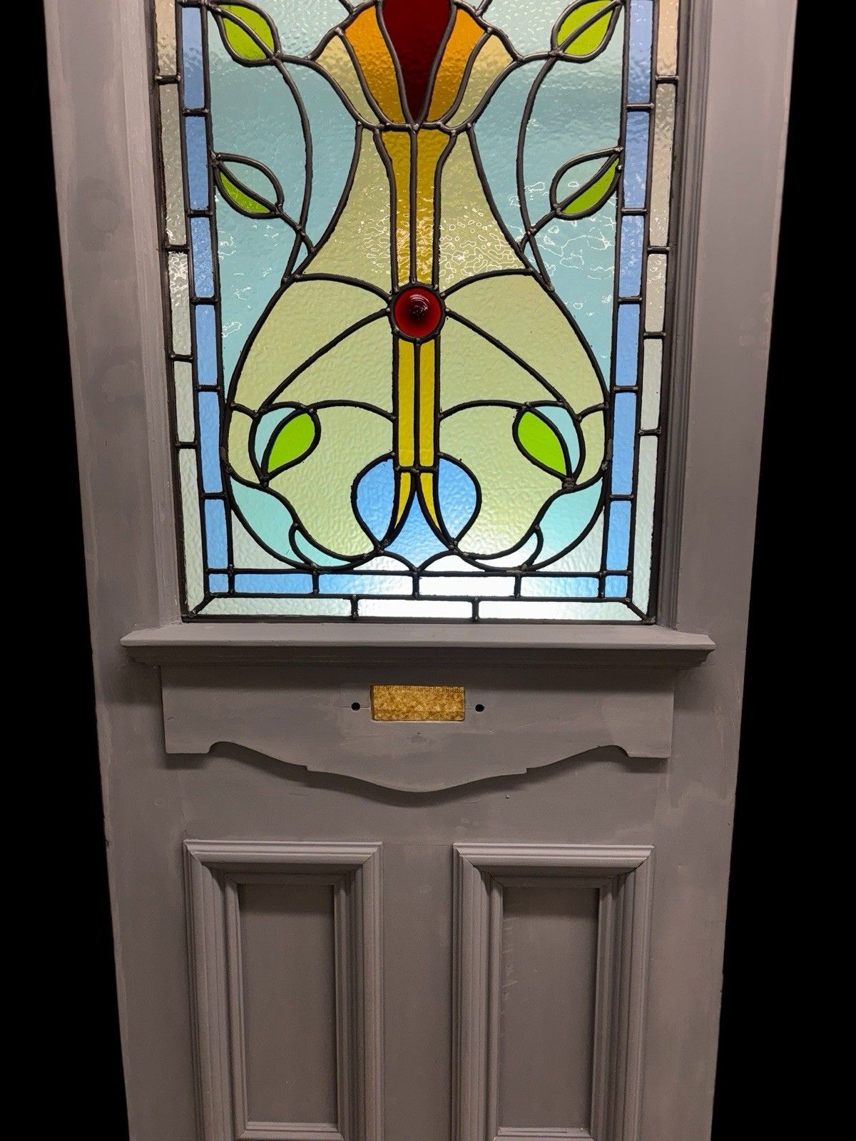 Victorian Edwardian Stained Glass Front Door Period Reclaimed Antique Refurb Old photo 3481.0