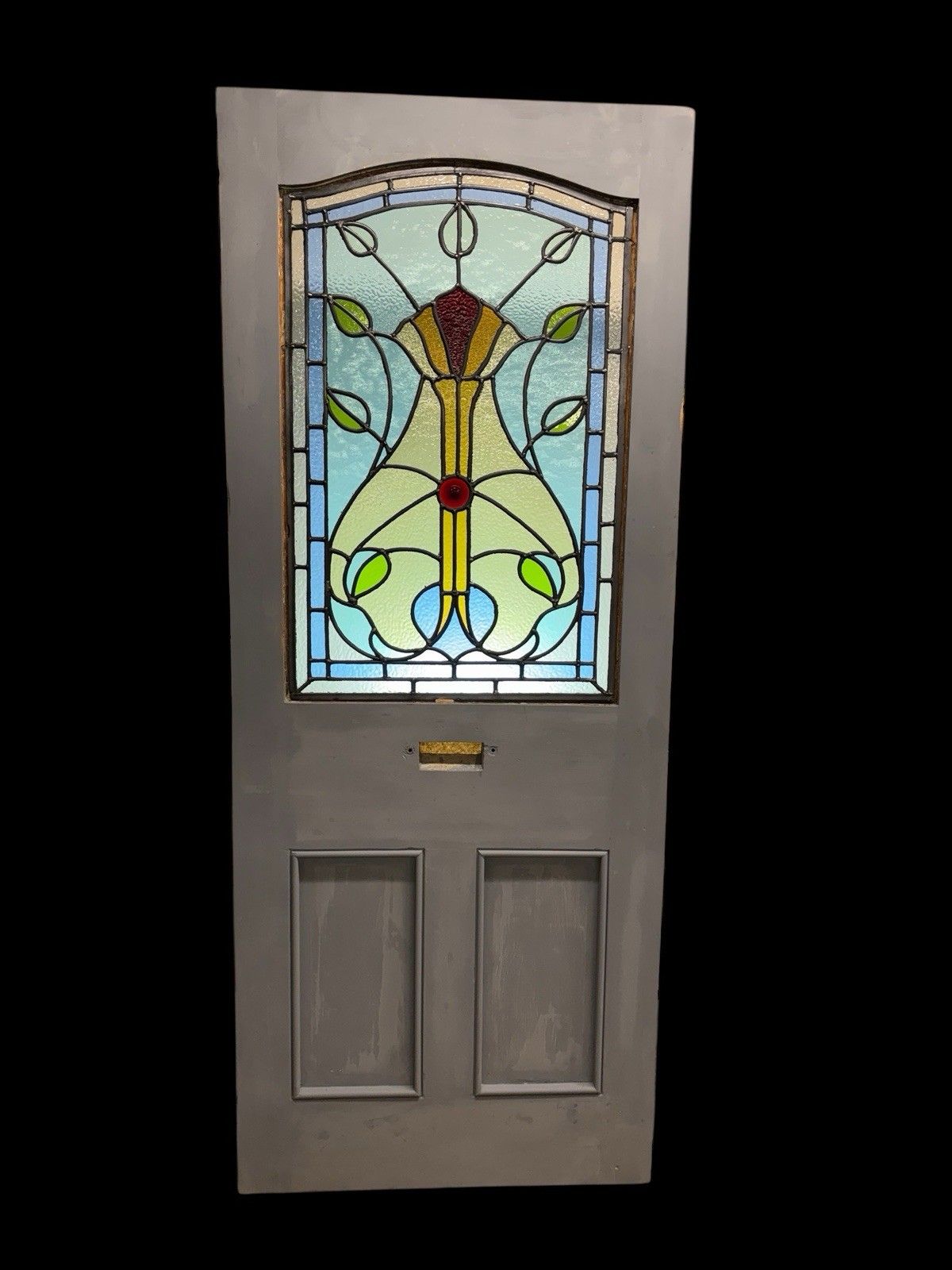 Victorian Edwardian Stained Glass Front Door Period Reclaimed Antique Refurb Old photo buy