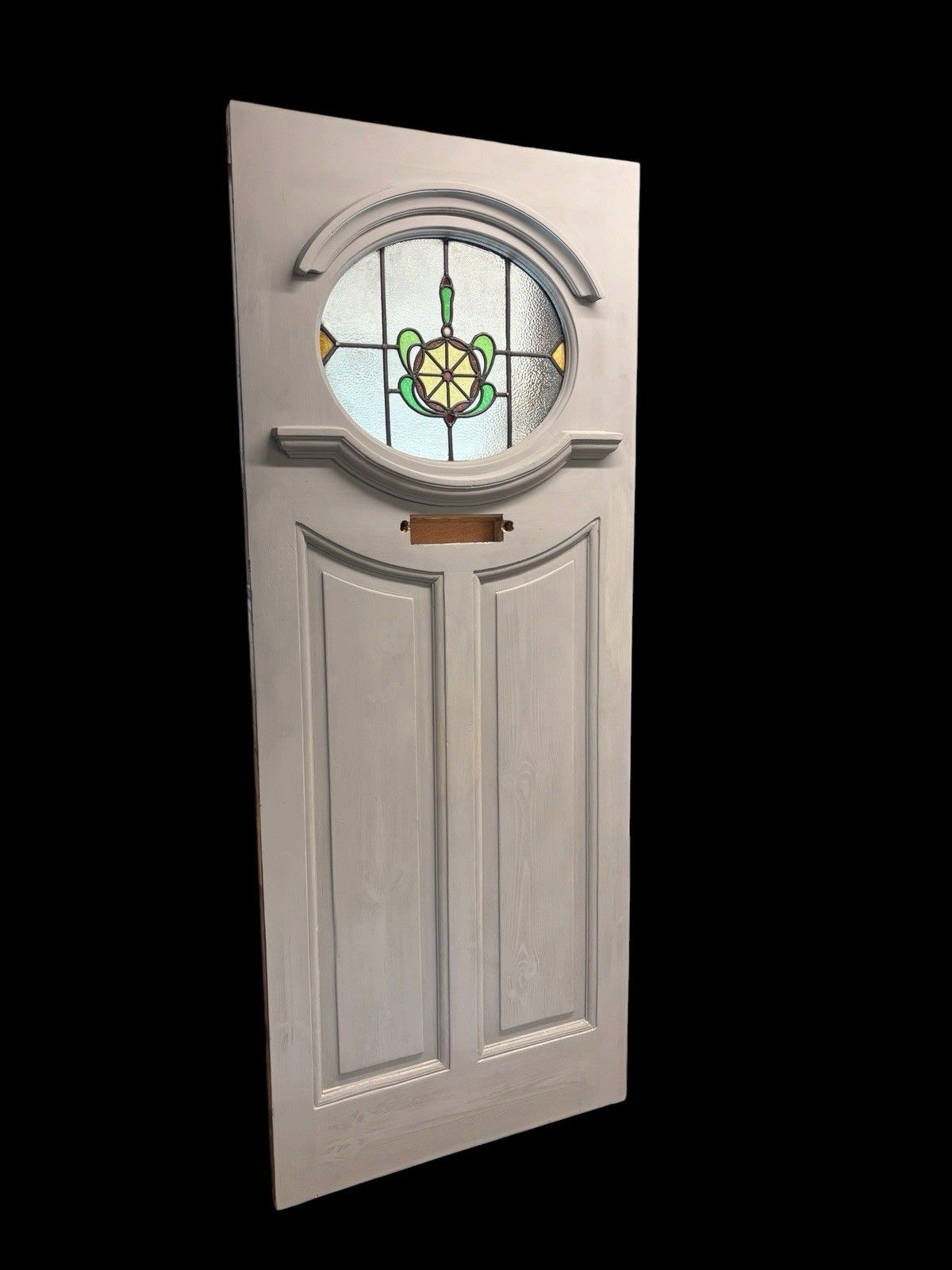 Art Deco Front Door Period Stained Glass Old Reclaimed Antique Lead Wood 20s 30s photo furniture