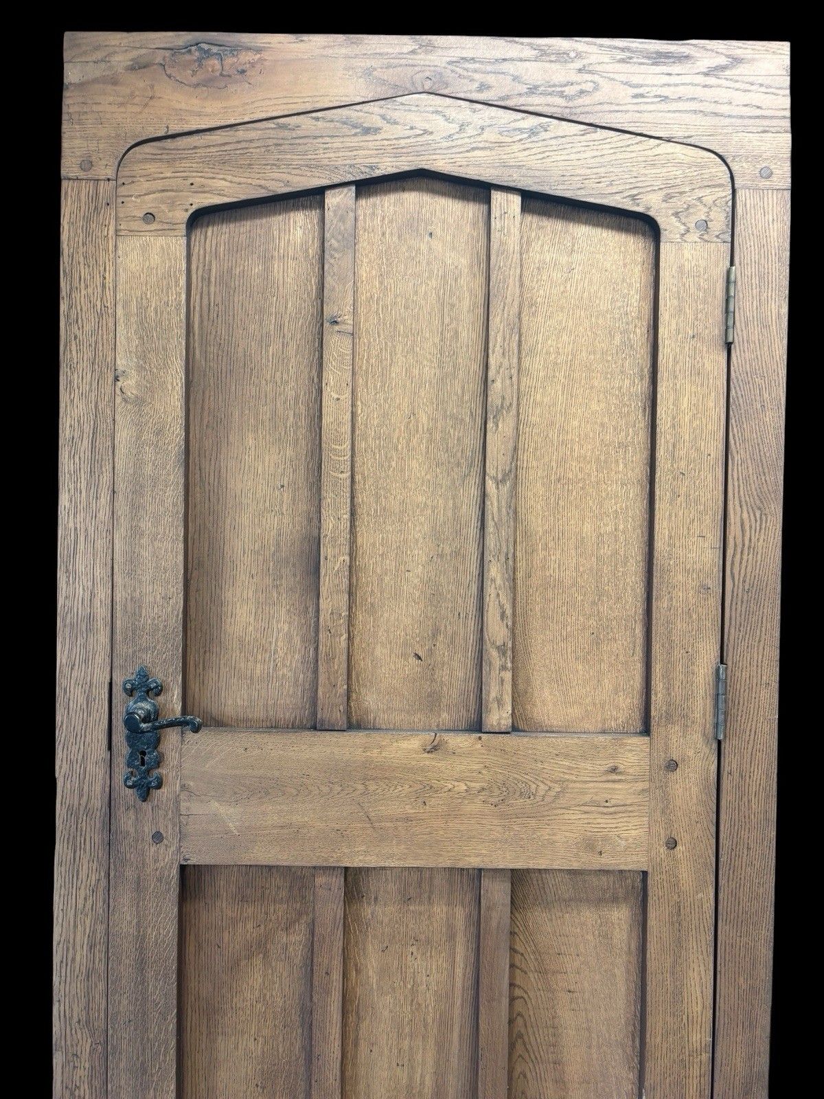 photo for sale Antique Solid Oak Door Frame Period Reclaimed Refurb 18th Century Old Wood Iron