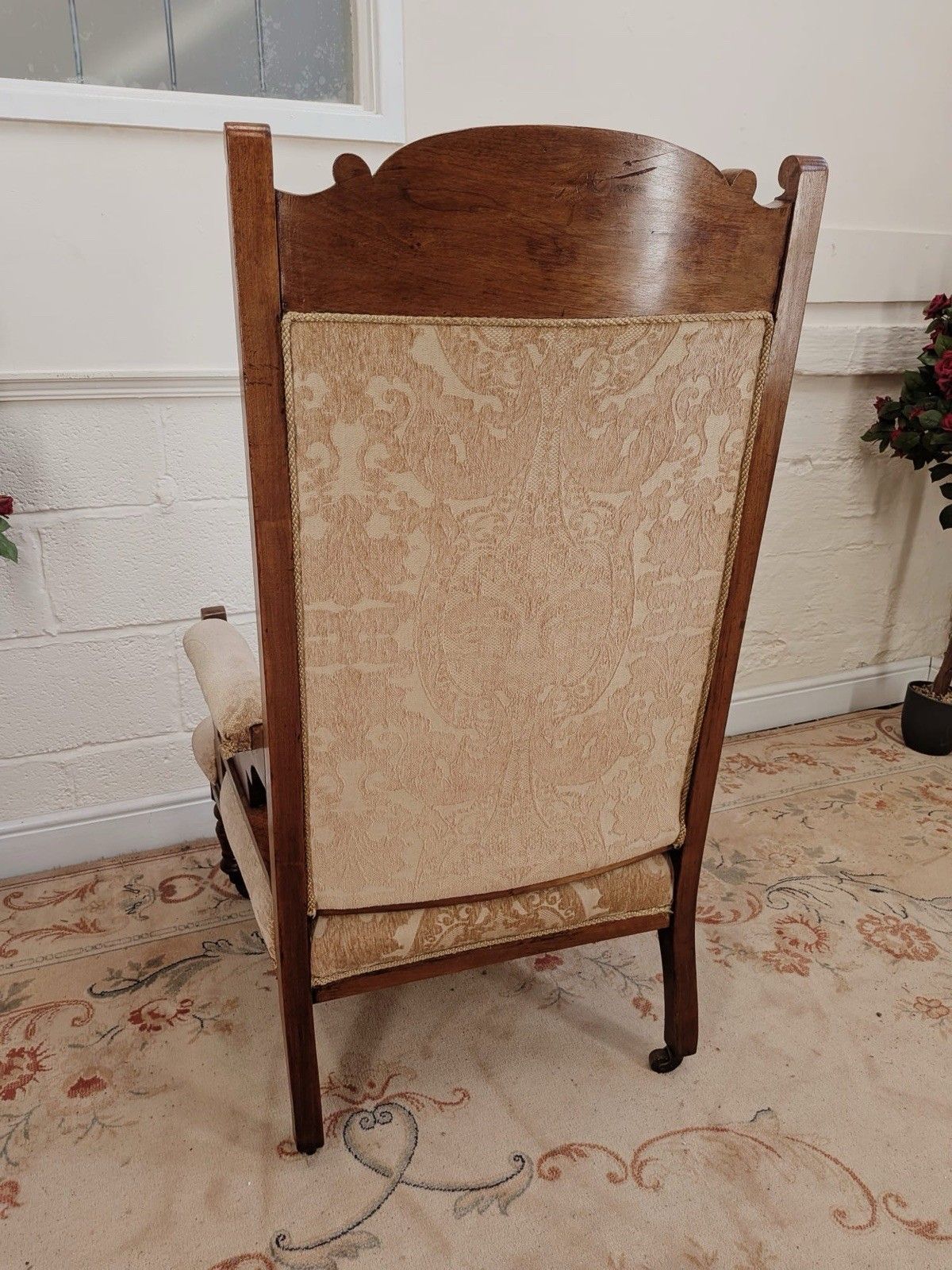Late Victorian Carved Lounge Chair photo buy