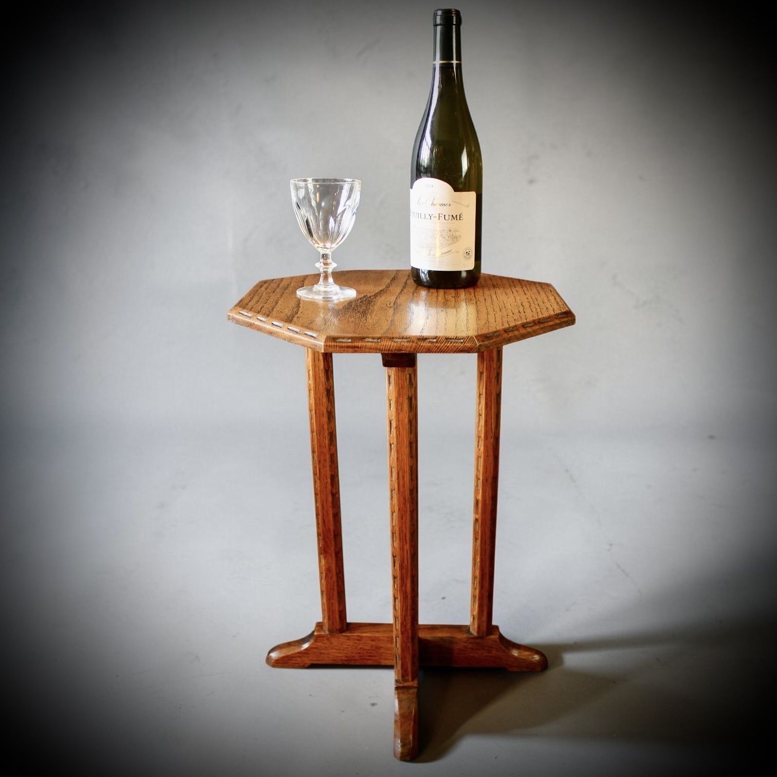 Cotswold School Pair Of Wine Tables In Oak photo for sale