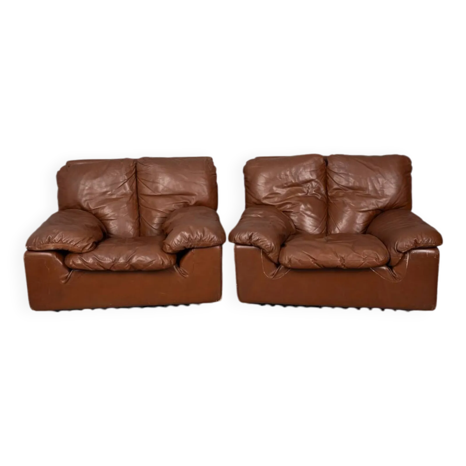 Pair Of 1970s Armchairs, "Bonheur" Model, Designed By Ammannati & Vitelli For