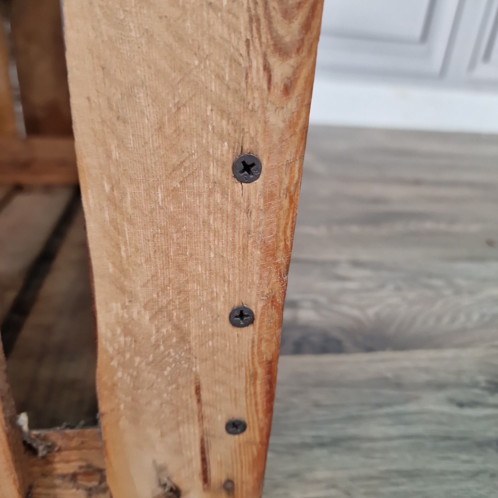 photo vinterior Vintage Wooden Crate Shelf Wall Display Rustic Pine Storage Box Upcycle Retro