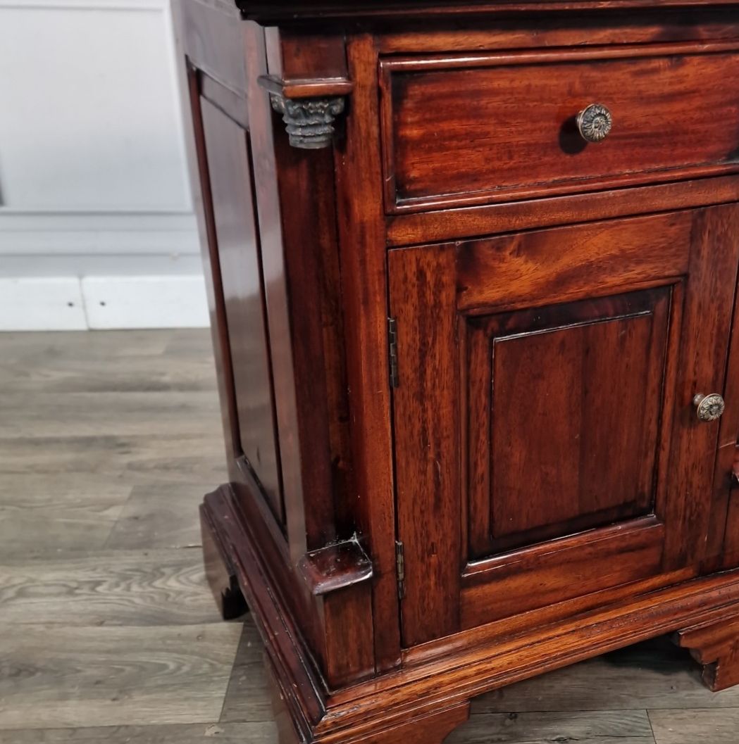 Vintage Mahogany Bedside Cabinet Table Antique Empire Style Pedestal Cupboard photo buy