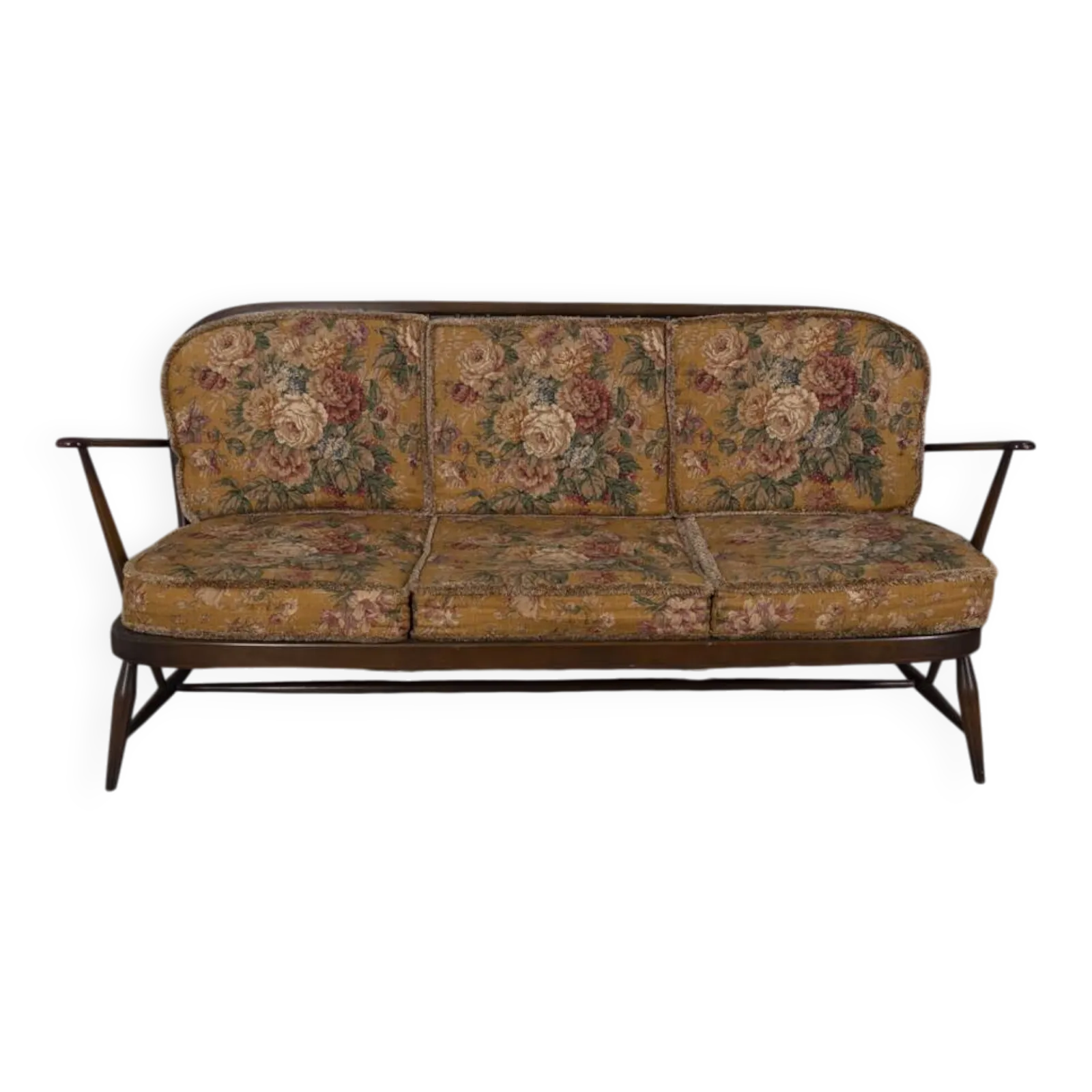 Vintage Wooden Sofa From The 1960s Designed By L