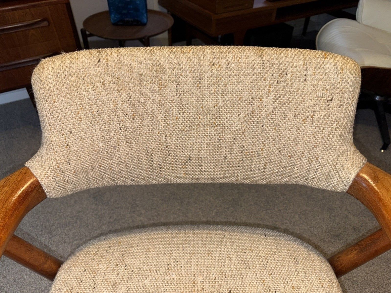 photo vintage Mid Century Danish Teak Glostrup Dining/Desk Armchair G Plan Era Retro Mcm
