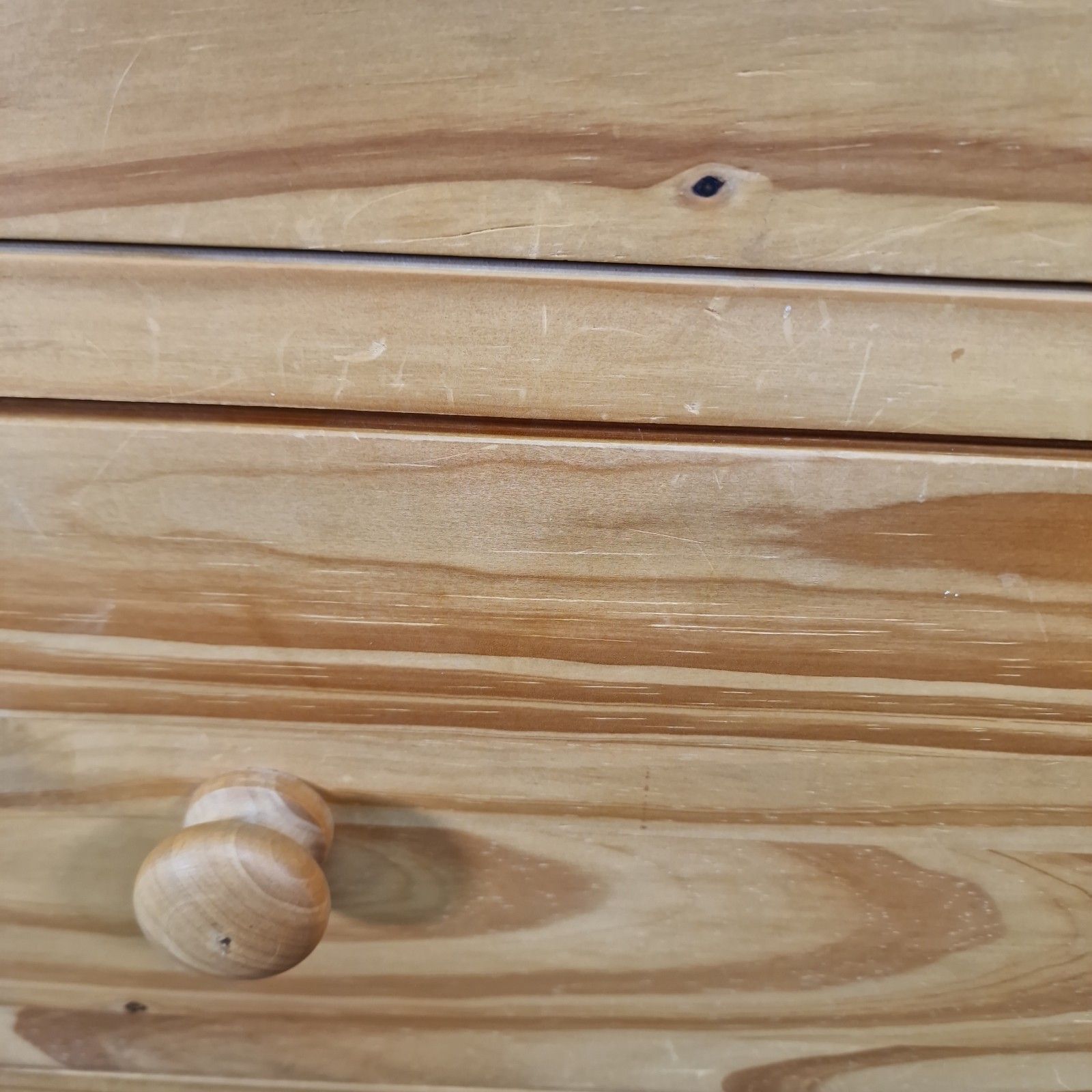 photo buy Vintage Chest Of Drawers Solid Pine Three Drawer Bedroom Storage Cabinet Commode