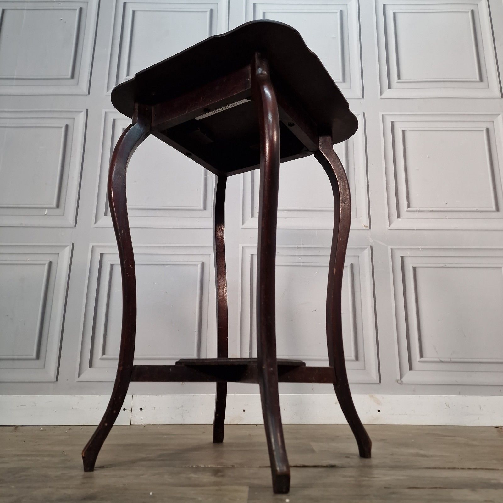 Antique Carved Hall Table Wooden Plant Stand Jardiniere Mahogany 2 Tier photo for sale