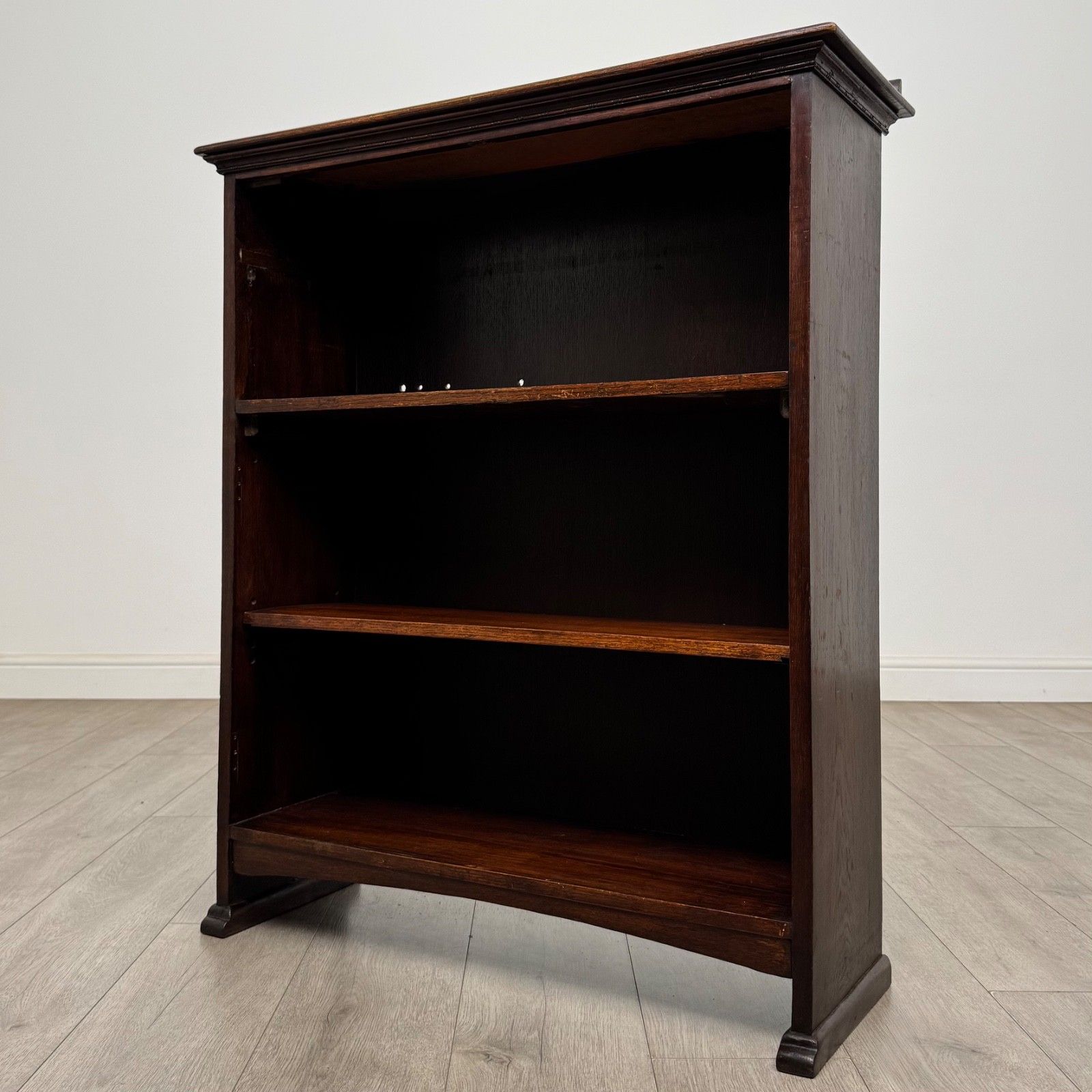 Antique 20th Century Edwardian Open Bookcase In Oak ( Af 5837 ) photo for sale