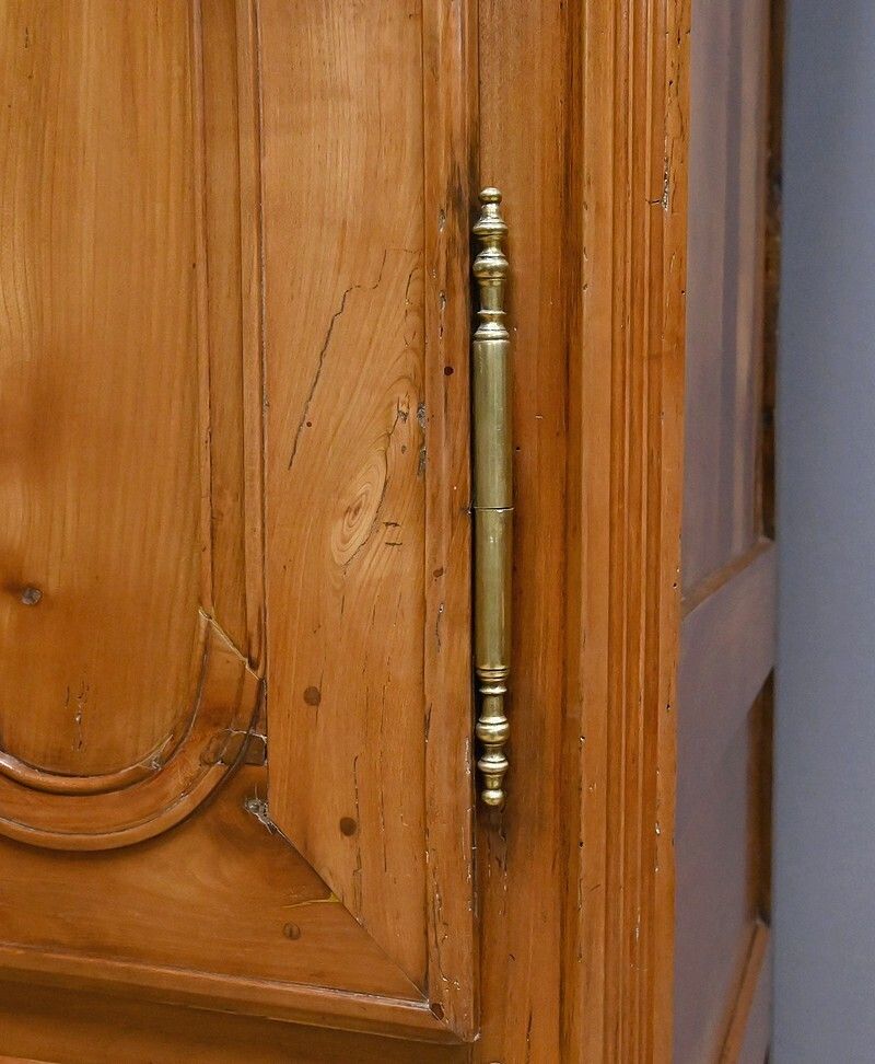 photo for sale Four Door Cherrywood Cabinet, Regional Craftsmanship, Louis XV Style – Early 19th Century