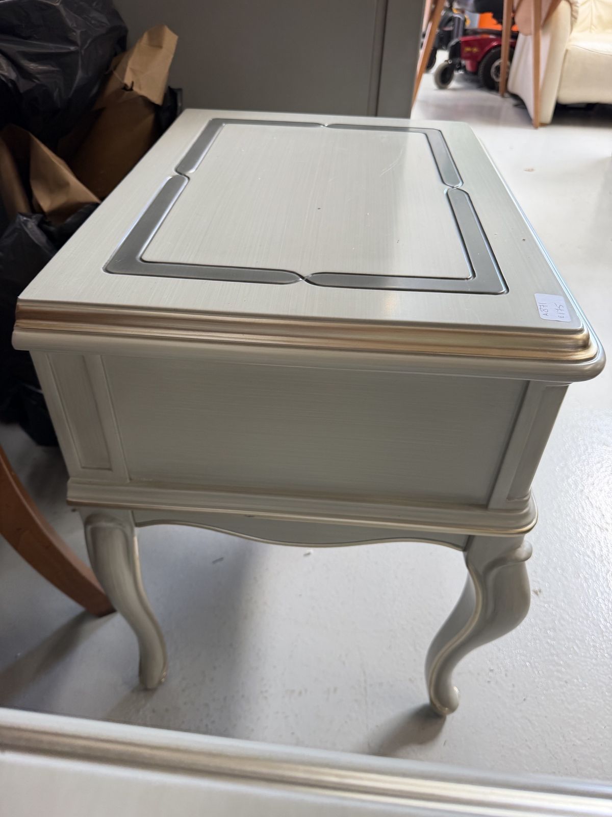 photo for sale Pr Of French Style Painted Bedsides