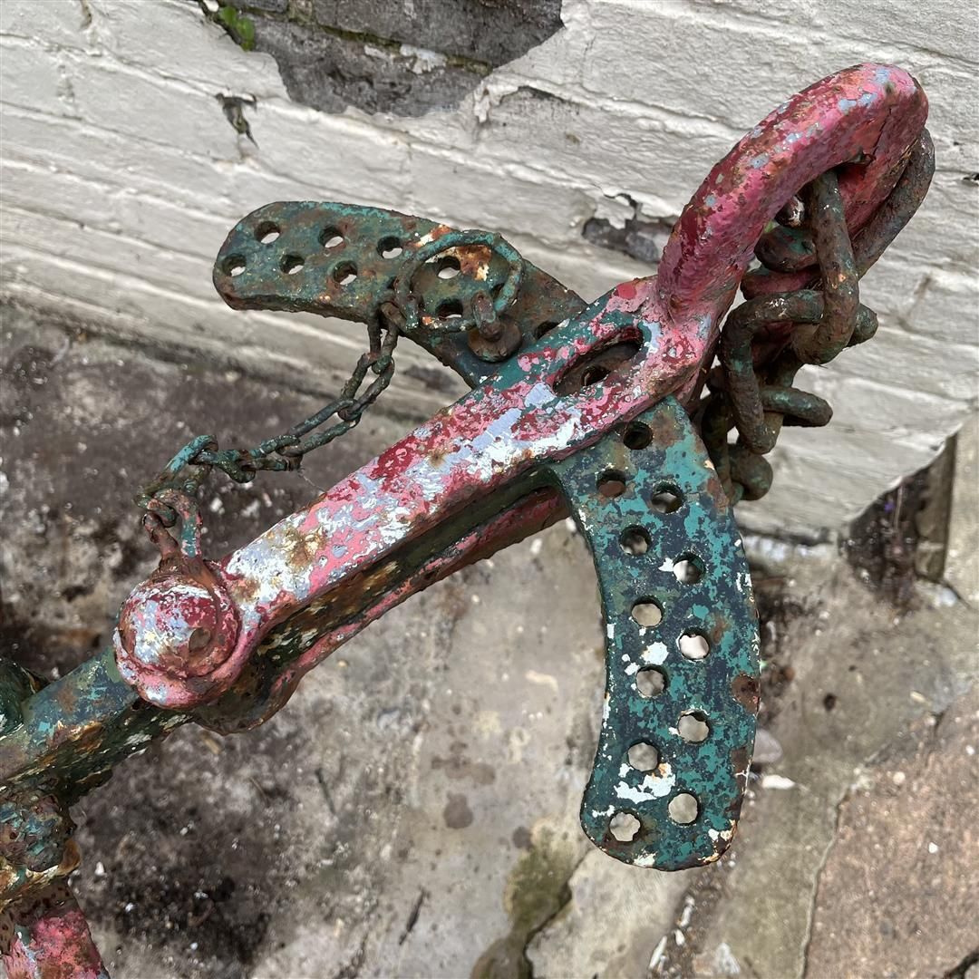 Antique Cast Iron Plough Mephisto By Eh Roberts photo vintage