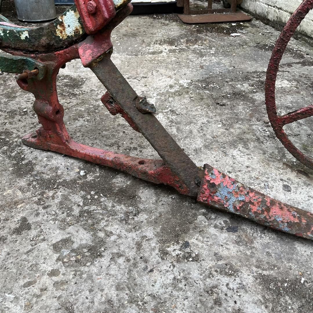 225.0 Antique Cast Iron Plough Mephisto By Eh Roberts photo