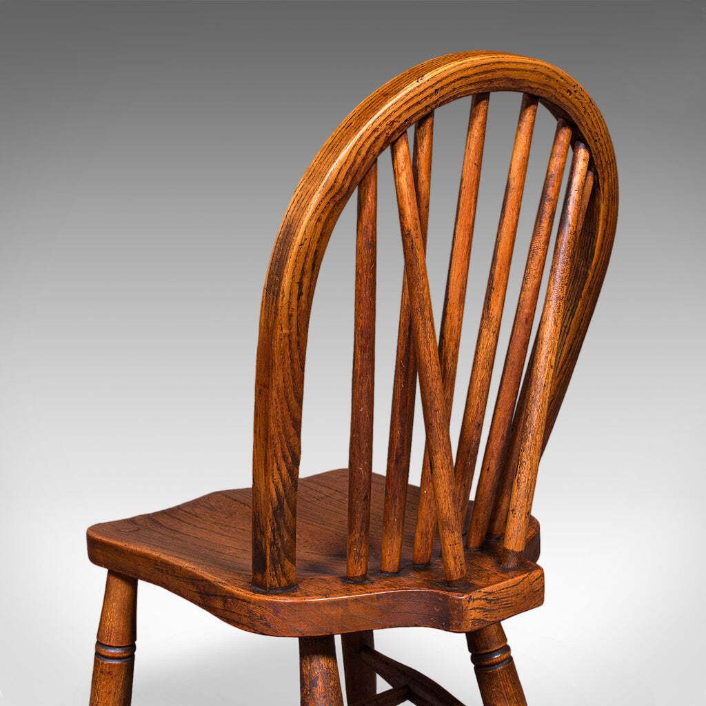 Furniture Set Of 4 Side Chairs, English Hoop Back Seats, Wwii, Broad Arrow, Reception Hall photo
