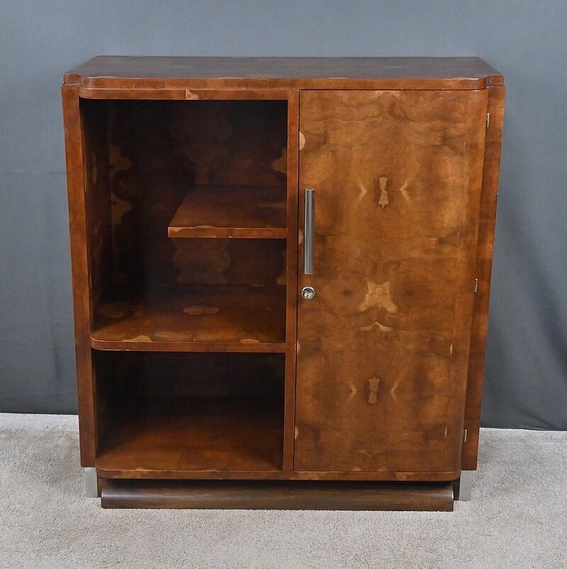 Art Deco Bibus In Elm Burl Veneer – 1940 photo buy