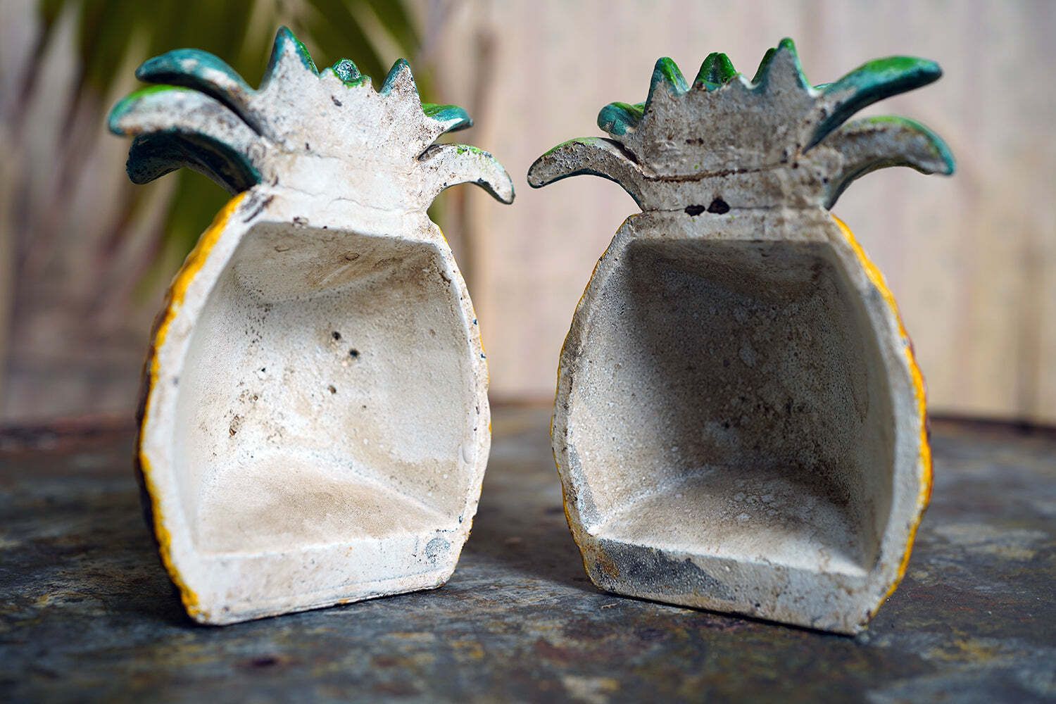 photo furniture A Pair Of Mid 20thc Novelty Cold Painted Cast Metal Bookends In The Form Of A Pineapple C.1960 70