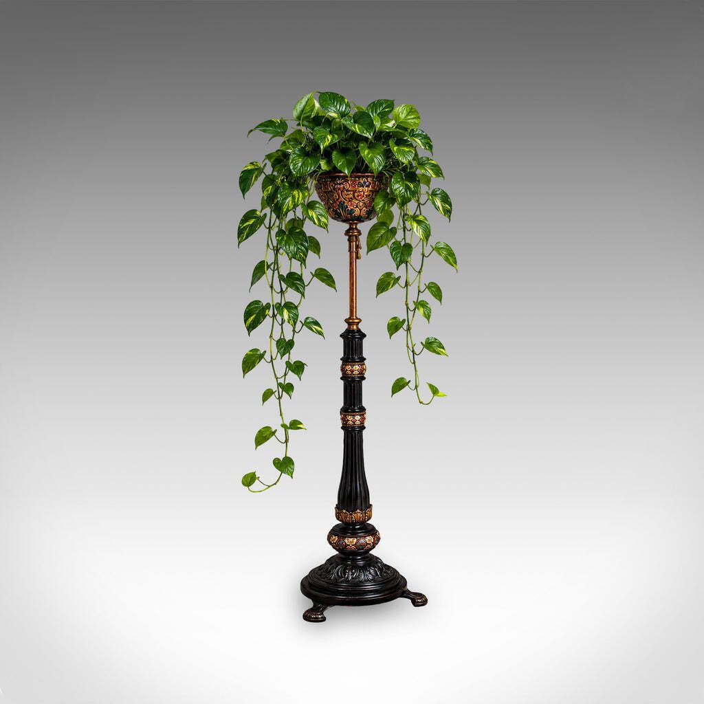Antique Hanging Plant Stand, English, Aesthetic Movement, Adjustable, Victorian photo furniture