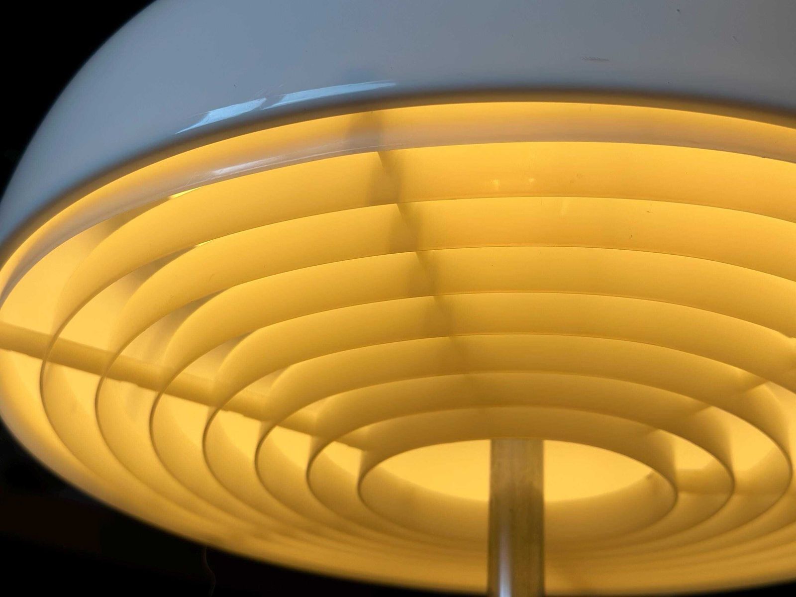 Bergboms B 125 Space Age Mushroom Table Lamp   Cast Iron Base, Sweden 1960s. photo furniture