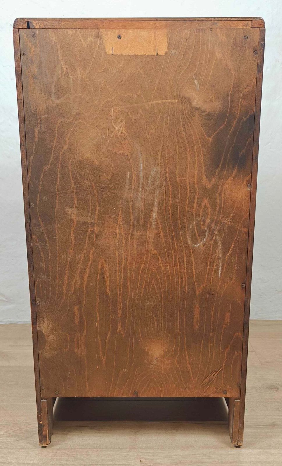 Furniture Vintage Bedside Cabinet B&E Furniture Walnut Mid 20th Century photo