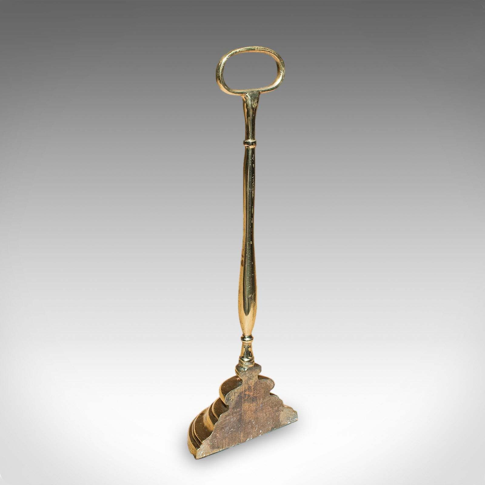 Rare Antique Trio Of Door Butlers, English, Brass Doorstop, Edwardian, C.1910 photo Home Fixtures
