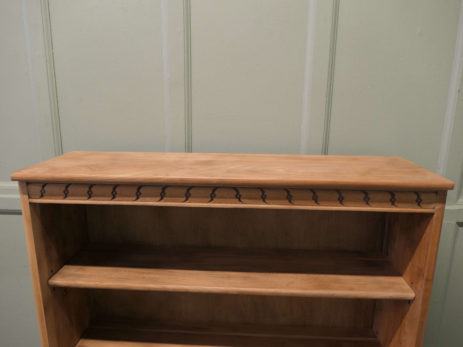 A Good Mid Century Elm Open Front Bookcase This Is A Good Quality Elm Open Book Shelf photo 630.0