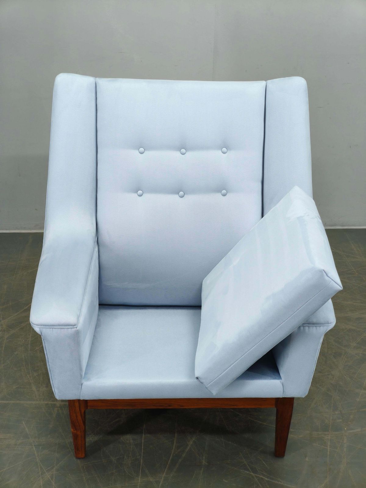 Deense highback loungestoel uit de jaren 1960 van Slagelse Møbelvaerk photo vintage